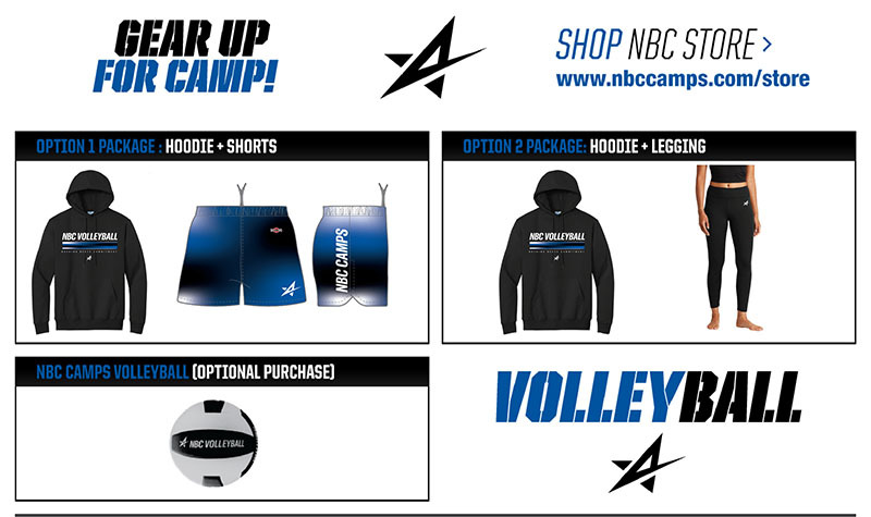 NBC Volleyball Gear 2025