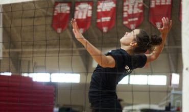 Volleyball spiker at NBC Volleyball Camps